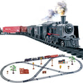 Classical Long Steam Train Track Electric Christmas Train Toy Set Diecast Model Educational Game Boy Toys for Children - Hot Wheelman & Collectibles