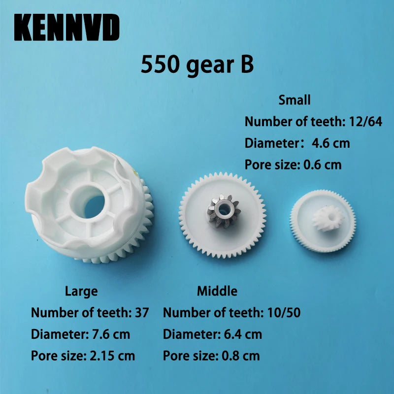Children Electric Car Plastic Gear,550 Gearbox Gear for Electric Baby Cars,Kid's Electric Vehicle Metal Gear for 390 Gearbox