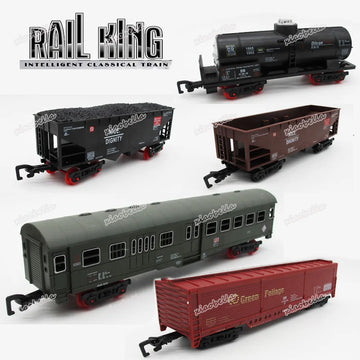 Train Track Cargo Car Carriage Wagons Models Guage Accessories DIY Toy Classic Electric Trains Rail King Railway Trian Track Set - Hot Wheelman & Collectibles