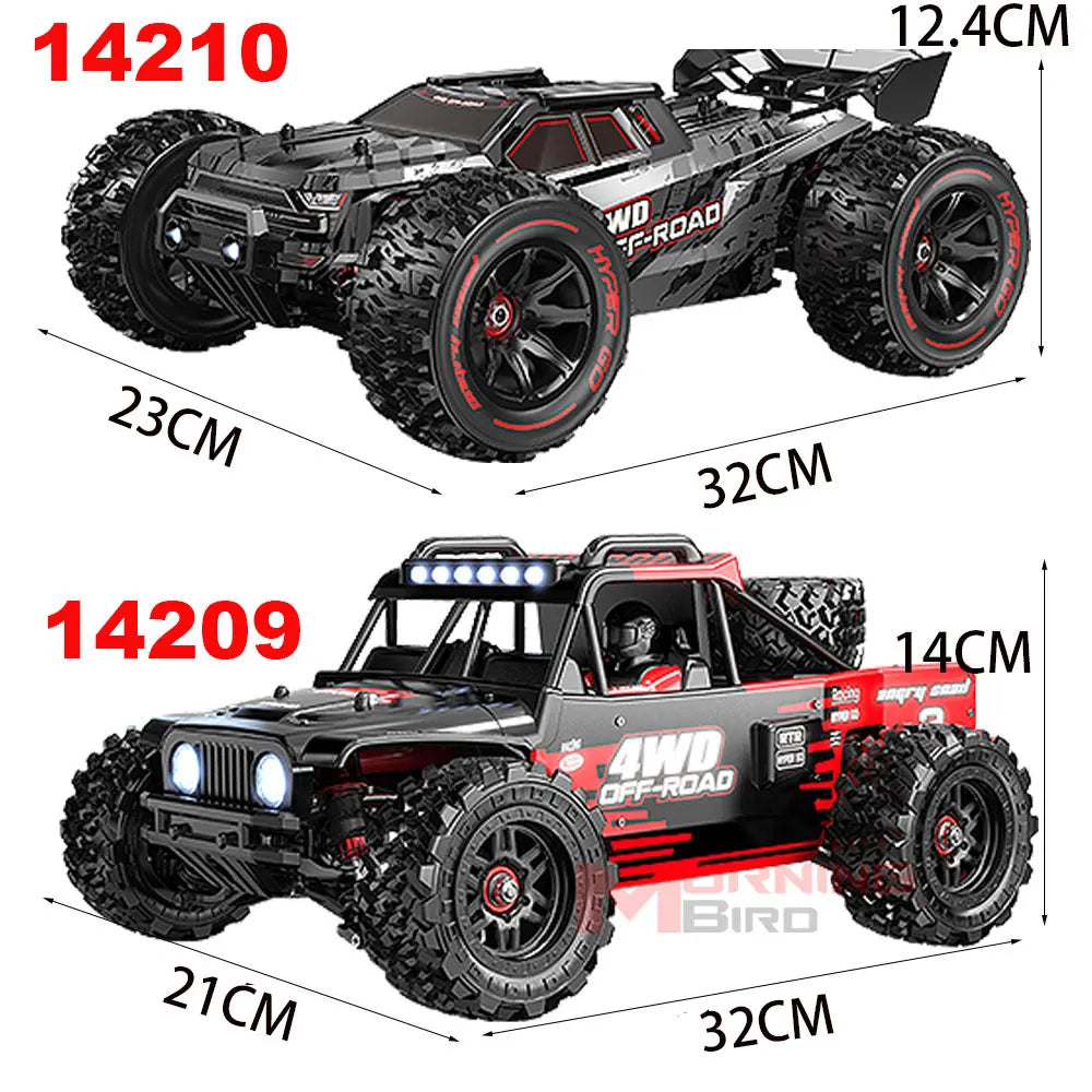 MJX Hyper Go RC Car High Speed 14209 14210 Brushless 1/14 2.4G Remote Control 4WD Off-road Racing Electric Truck - Hot Wheelman & Collectibles