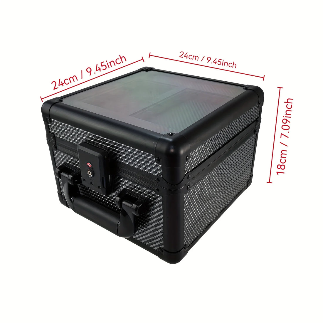 2 Row Double Layer Graded Card Storage Box Holder with Transparent Lid for PSA Trading Card Protective Case Sports Collection
