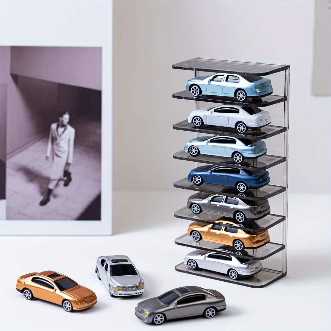 Acrylic Toy Car Display Case Toy Car Display Show Box Diecast Case Wall Mounted Car Toy Shelf for Storage Mini Cars Model Race