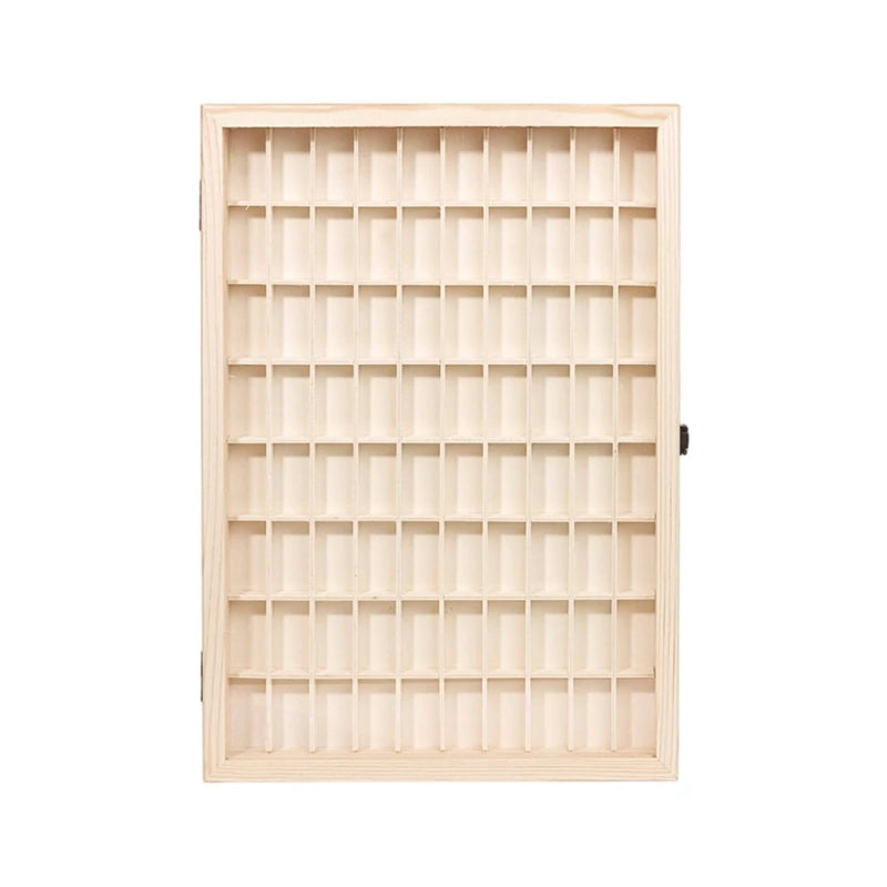 Film Roll Display Case for Safe Storage and Viewing Wooden Storage Box with Lid